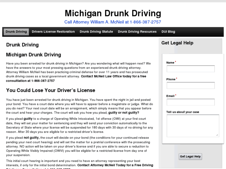 www.michigandrunkdriving.net