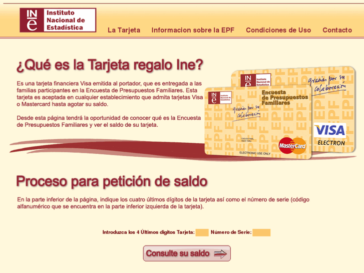 www.tarjetaine.es