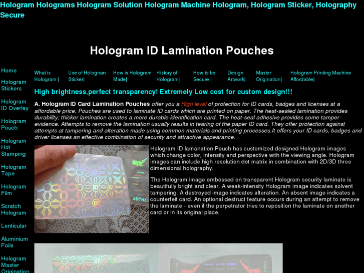 www.hologrampouch.com