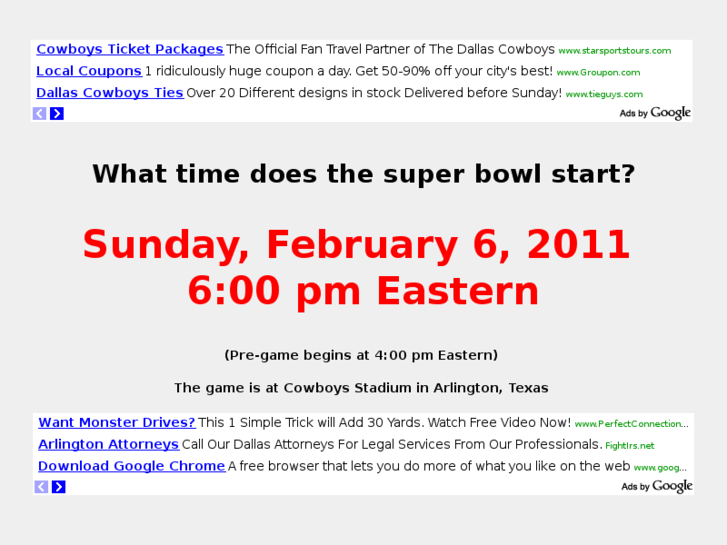 www.superbowlstarttime.com