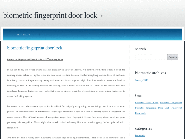 www.biometricfingerprintdoorlock.net