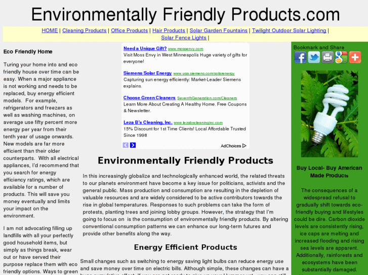 www.environmentallyfriendlyproducts.net