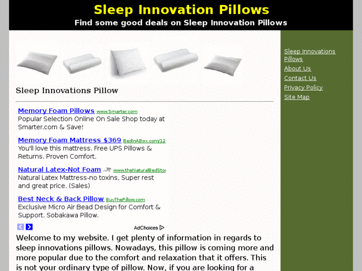 www.sleepinnovationspillows.com