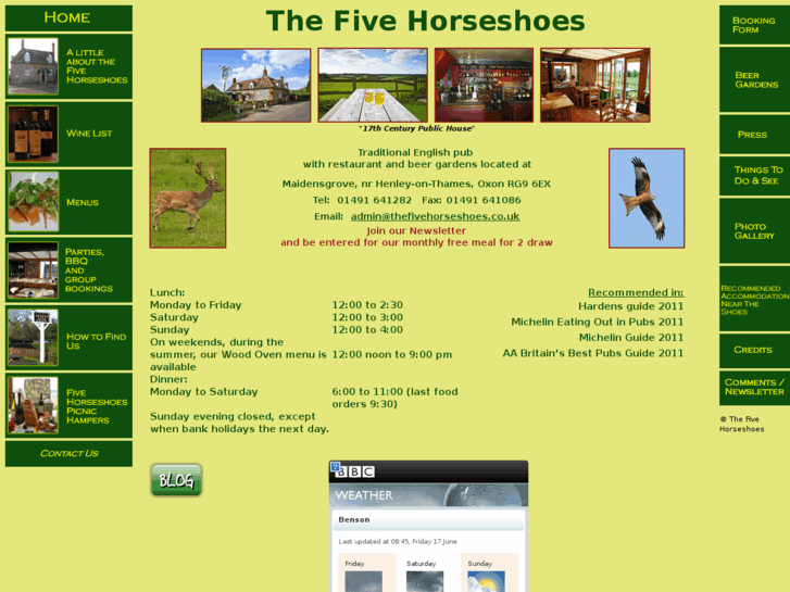 www.thefivehorseshoes.com