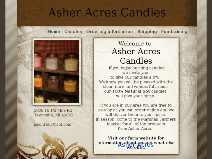 www.asheracrescandles.com