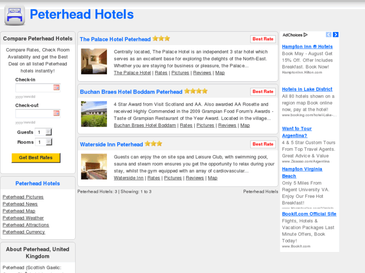 www.peterheadhotels.com