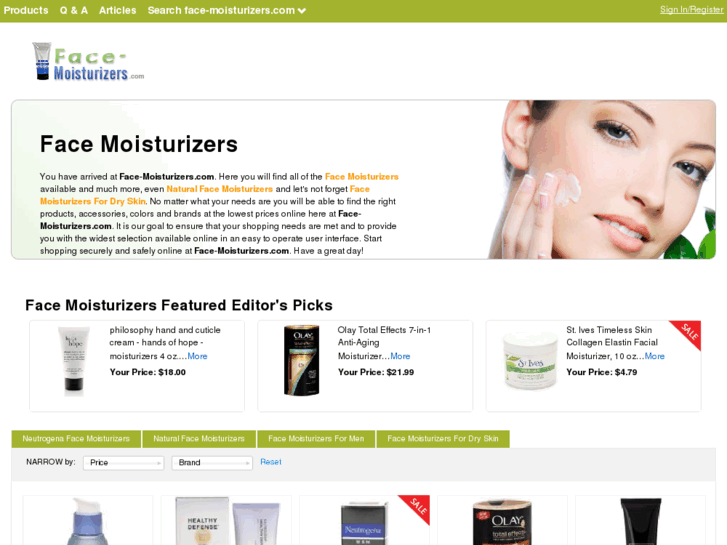 www.face-moisturizers.com