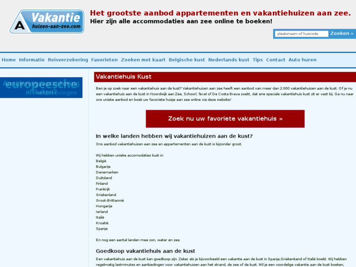 www.vakantiehuis-kust.nl