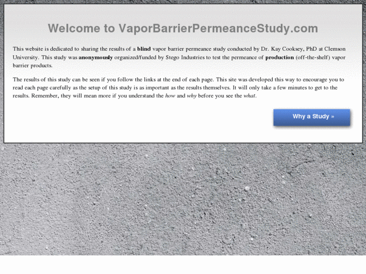 www.vaporbarrierpermeancestudy.com