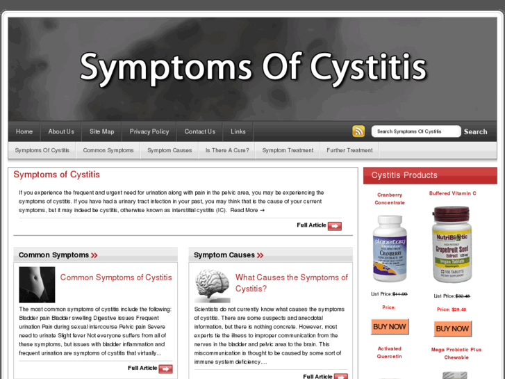 www.symptomsofcystitis.com