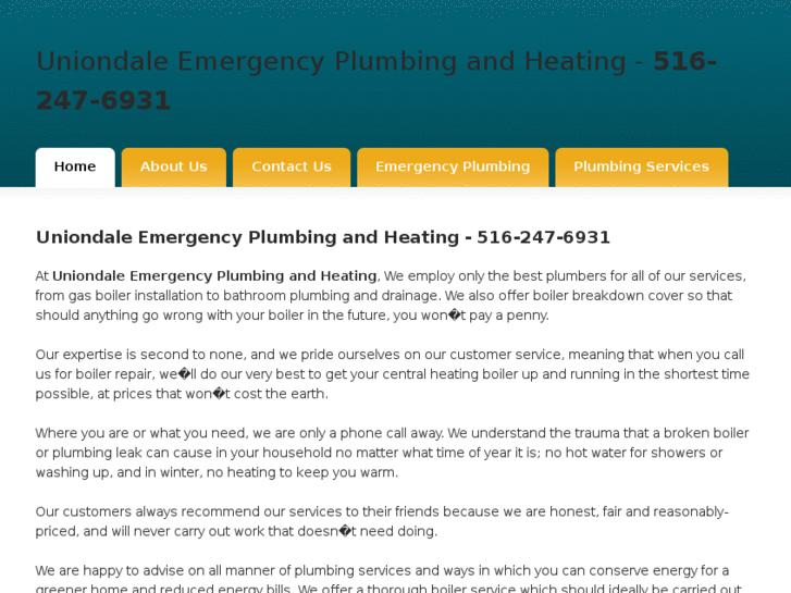 www.uniondaleemergencyplumbingandheating.info