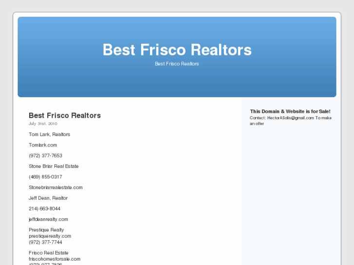 www.bestfriscorealtors.com