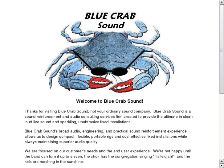 www.bluecrabsound.com