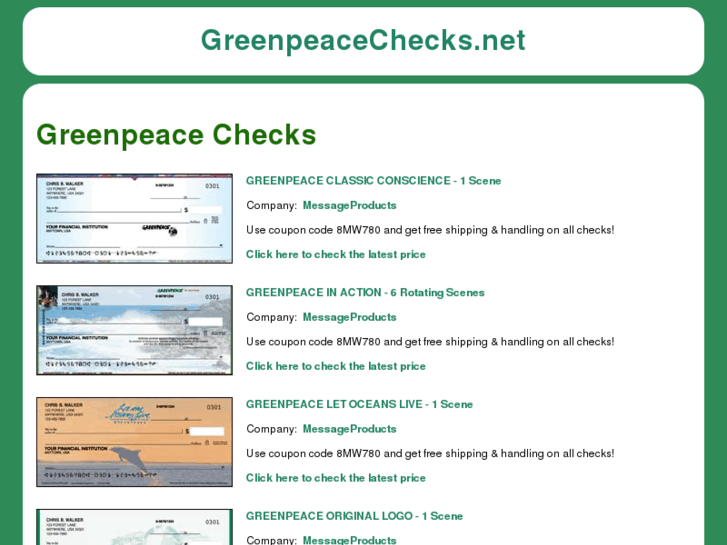 www.greenpeacechecks.net