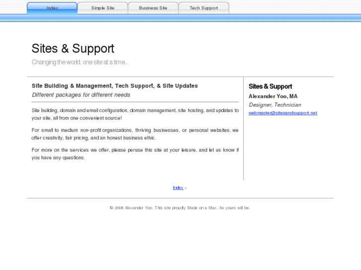 www.sitesandsupport.net