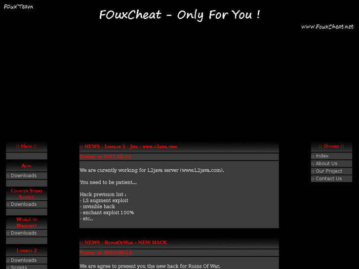 www.fouxcheat.net
