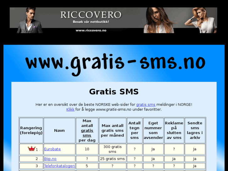 www.gratis-sms.no