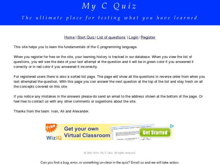 www.mycquiz.com