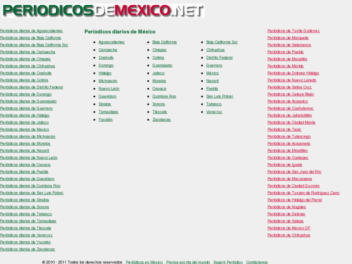 www.periodicosdemexico.net