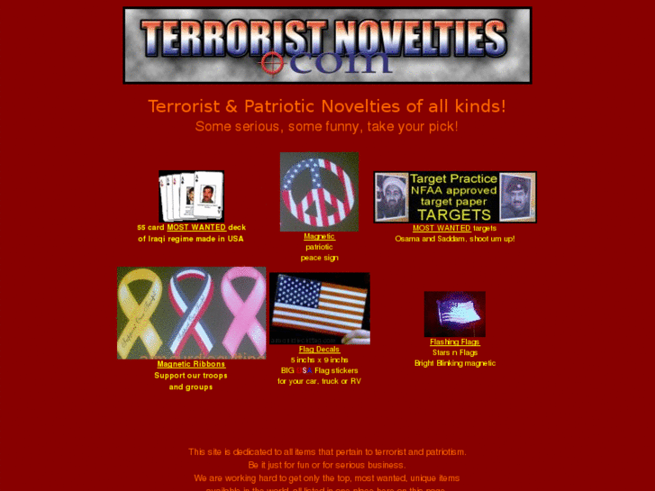 www.terroristnovelties.com