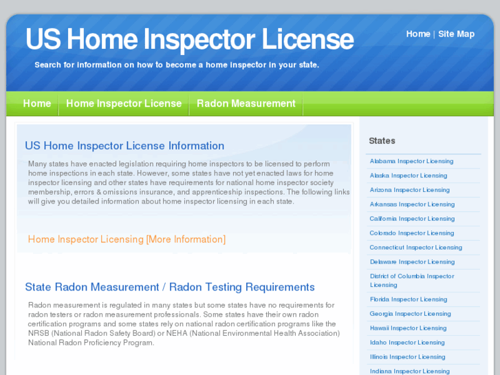 www.ushomeinspectionlicense.com