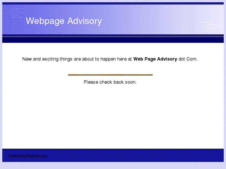 www.webpageadvisory.com