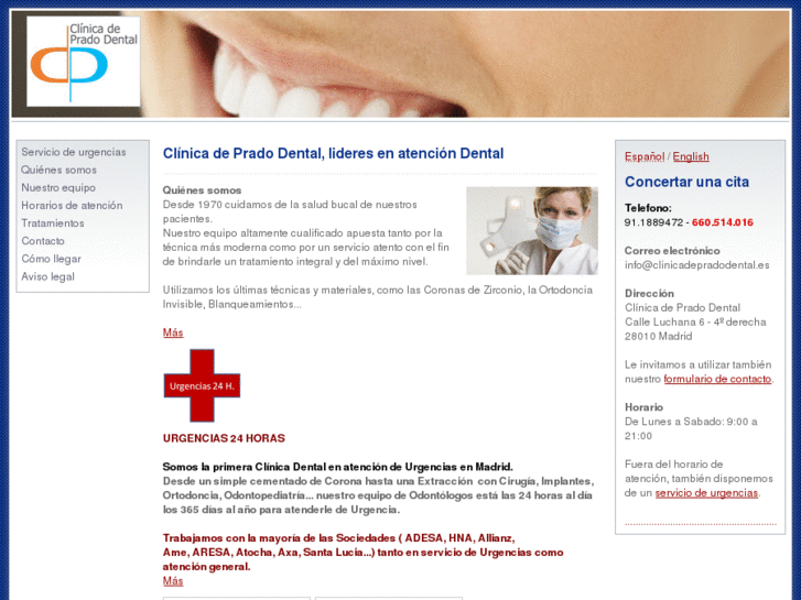 www.clinicadepradodental.es