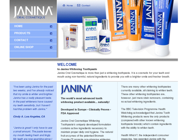 www.janinatoothpaste.com