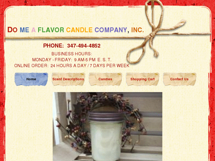 www.domeaflavorcandlecompany.com