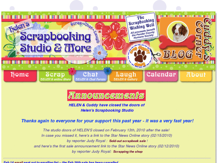 www.helensscrapbookingstudio.com