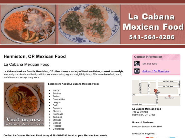 www.lacabanamexican.com