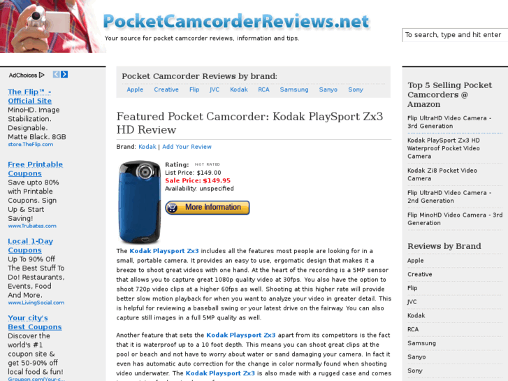 www.pocketcamcorderreviews.net