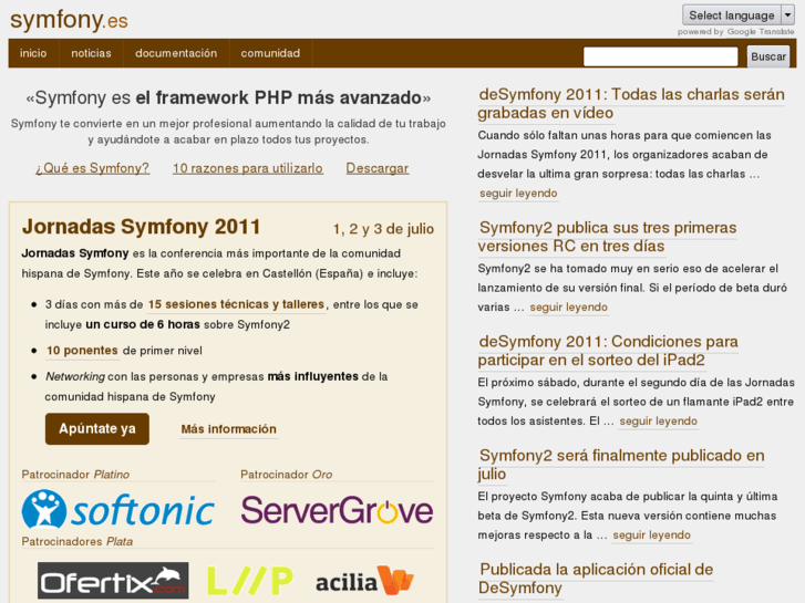 www.symfony.es