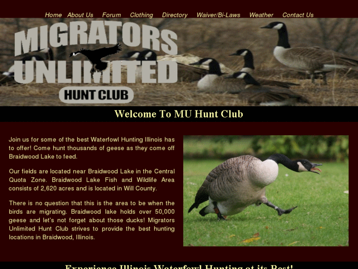 www.migratorshuntclub.com