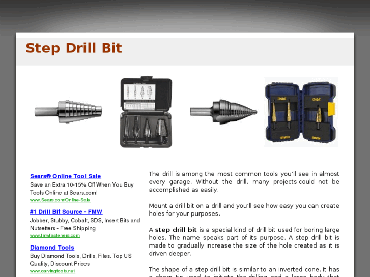 www.stepdrillbit.com