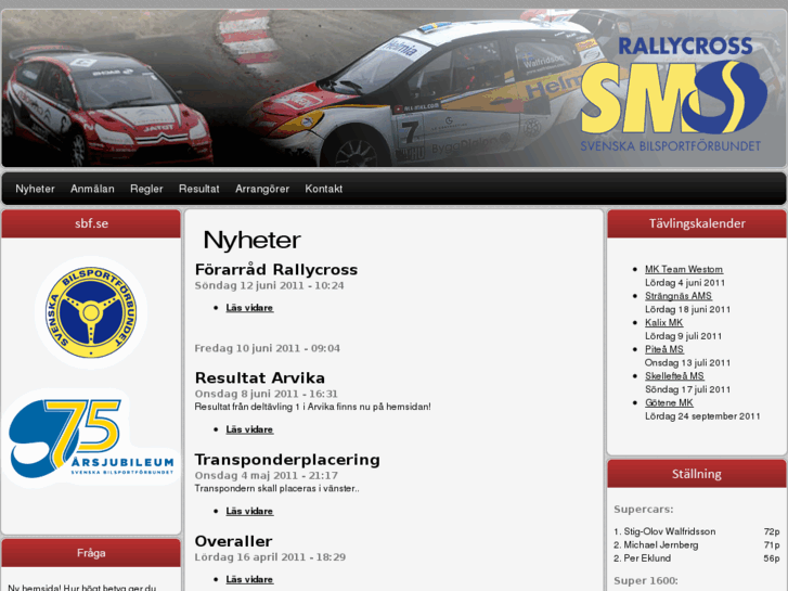 www.svenskrallycross.se