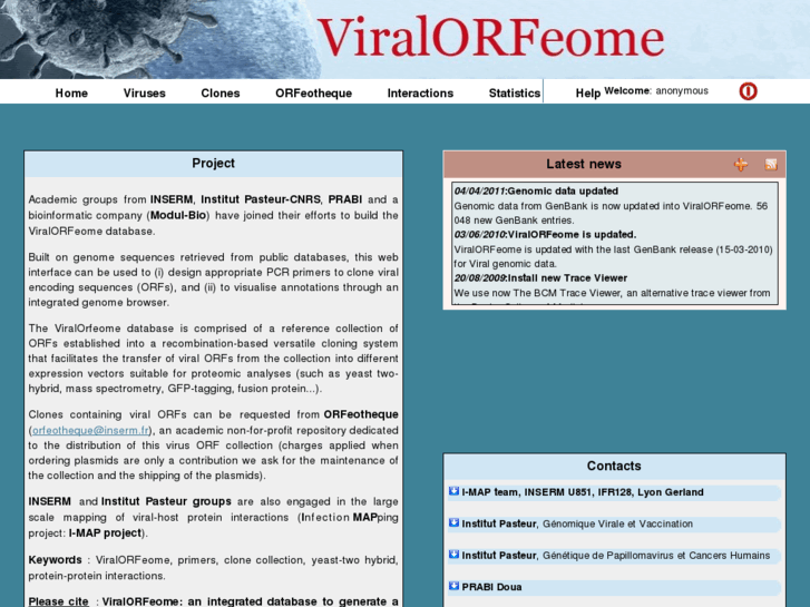 www.viralorfeome.com