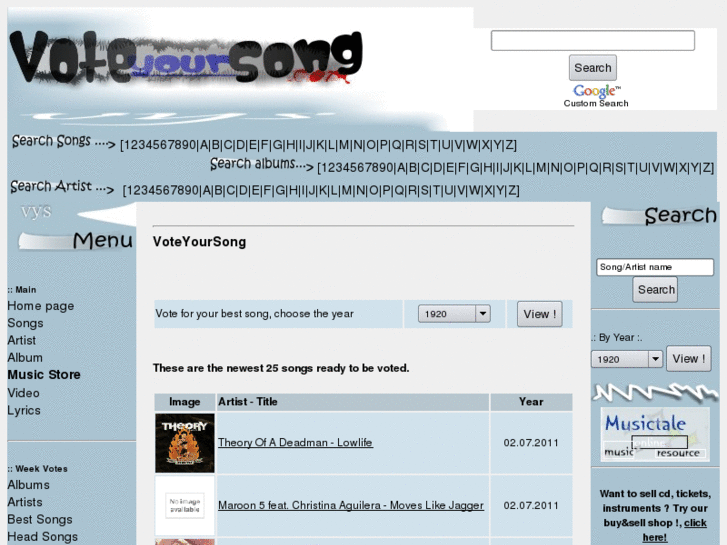 www.voteyoursong.com