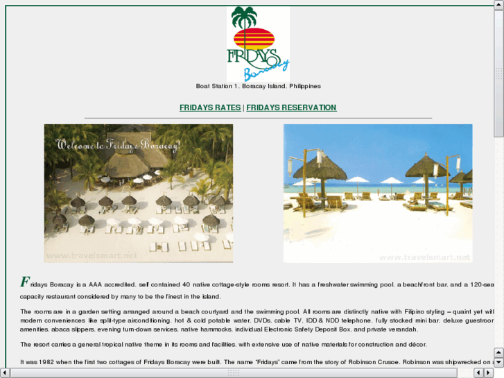 www.fridaysresortboracay.com