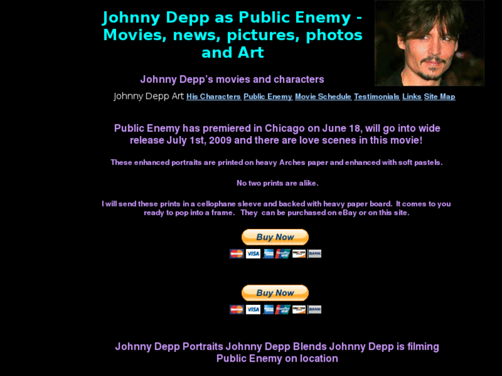 www.johnnydeppart.com