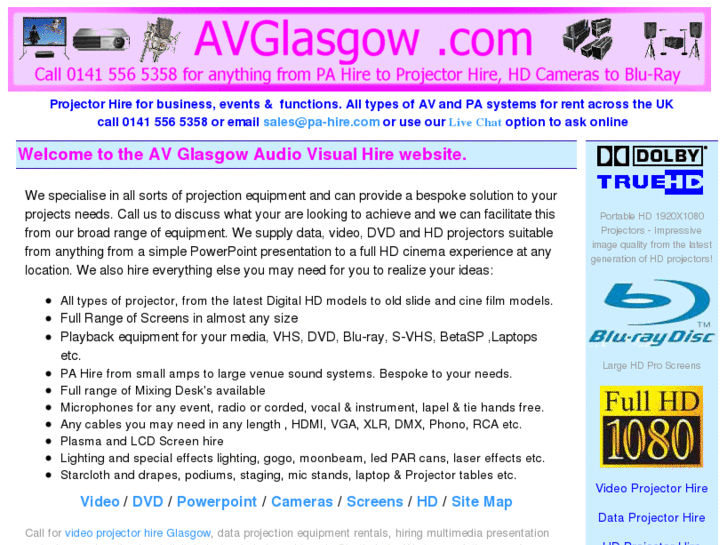 www.pa-hire-glasgow.com