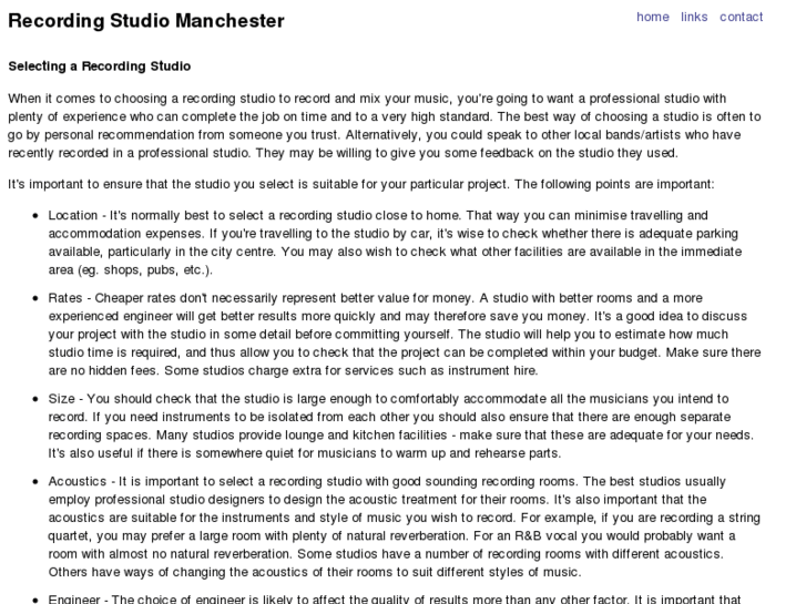 www.recordingstudiomanchester.com