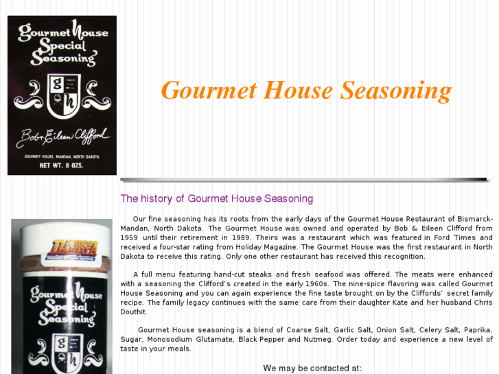 www.gourmetseasoning.com