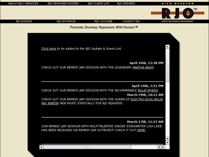 www.rjoartists.com