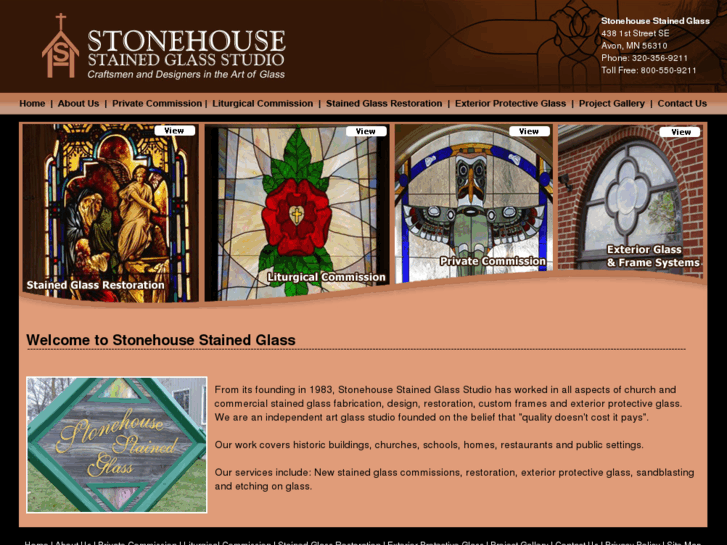 www.stonehousestainedglass.com