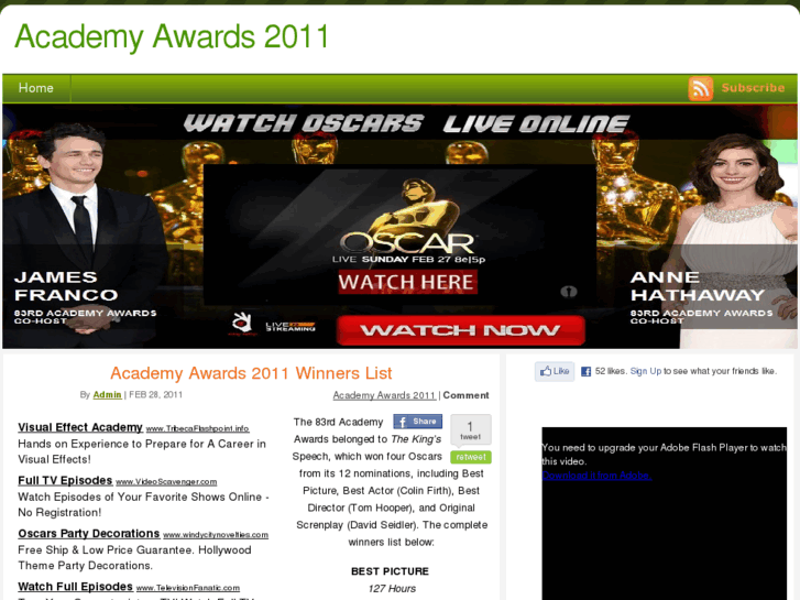 www.academyawards2011live.com