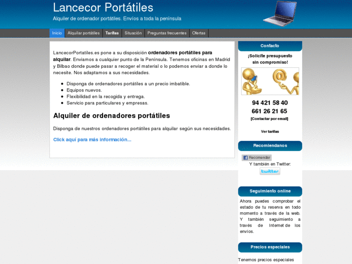 www.lancecorportatiles.es