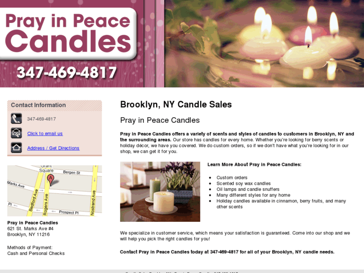 www.prayinpeacesoycandles.com