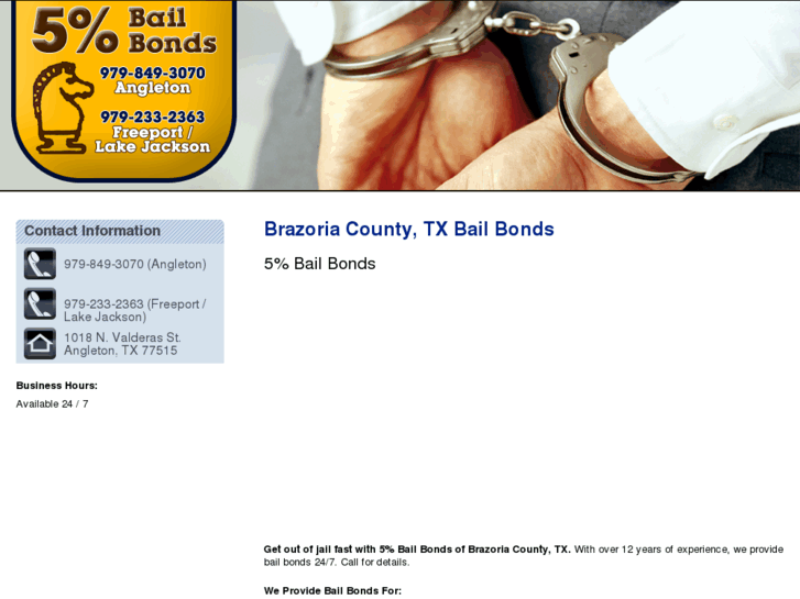 www.5percentbailbondsbrazoria.com