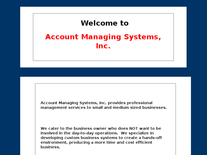 www.accountmanagingsystems.com